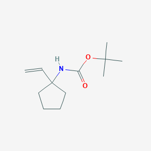 molecular formula C12H21NO2 B15250598 tert-Butyl (1-vinylcyclopentyl)carbamate 