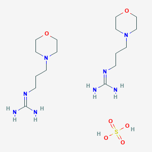 molecular formula C16H38N8O6S B1525060 双(2-[3-(吗啉-4-基)丙基]胍)；硫酸 CAS No. 14279-76-6