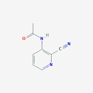 molecular formula C8H7N3O B15250603 N-(2-Cyanopyridin-3-yl)acetamide 