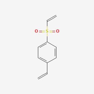 molecular formula C10H10O2S B15250619 Benzene,1-ethenyl-4-(ethenylsulfonyl)- 