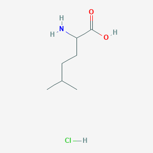 molecular formula C7H16ClNO2 B1525066 2-Amino-5-methylhexanoic acid hydrochloride CAS No. 57224-44-9
