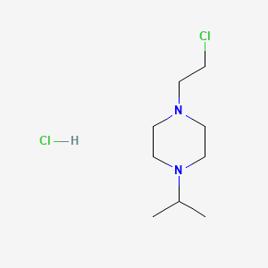 molecular formula C9H20Cl2N2 B1525068 1-(2-Chloroethyl)-4-(propan-2-yl)piperazine hydrochloride CAS No. 1311316-57-0