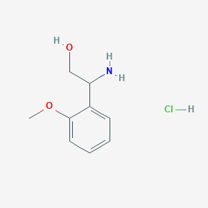 molecular formula C9H14ClNO2 B1525070 2-Amino-2-(2-methoxyphenyl)ethan-1-ol hydrochloride CAS No. 1311318-42-9