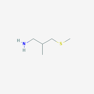 2-Methyl-3-(methylsulfanyl)propan-1-amine