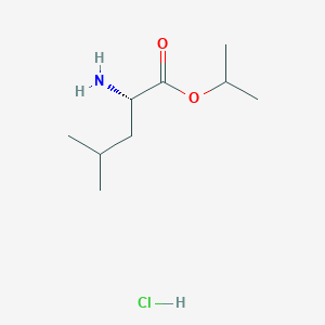 molecular formula C9H20ClNO2 B1525077 propan-2-yl (2S)-2-amino-4-methylpentanoate hydrochloride CAS No. 62621-18-5
