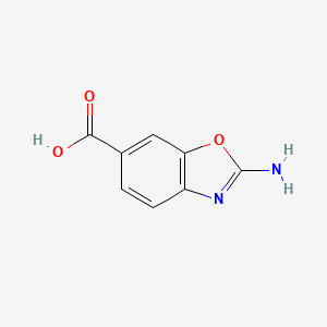 molecular formula C8H6N2O3 B1525080 2-Amino-1,3-benzoxazole-6-carboxylic acid CAS No. 1311315-81-7