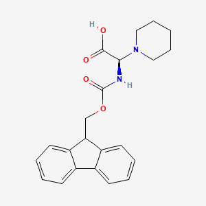 molecular formula C22H24N2O4 B15250825 Fmoc-3-(1-piperidinyl)-D-Ala-OH 
