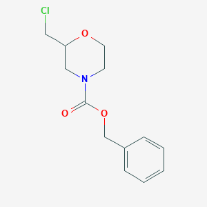 molecular formula C13H16ClNO3 B1525087 Benzyl 2-(chloromethyl)morpholine-4-carboxylate CAS No. 1311316-80-9