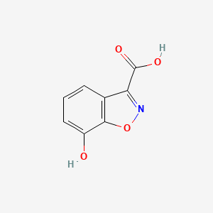 molecular formula C8H5NO4 B15250899 7-Hydroxybenzo[d]isoxazole-3-carboxylic acid 