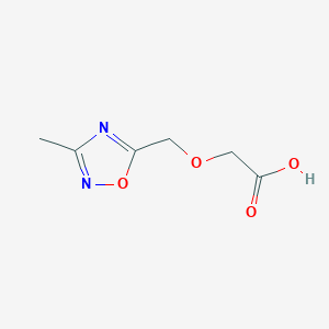2-[(3-Methyl-1,2,4-oxadiazol-5-yl)methoxy]acetic acid