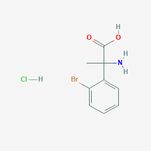 molecular formula C9H11BrClNO2 B1525094 2-Amino-2-(2-bromophenyl)propanoic acid hydrochloride CAS No. 1306605-67-3