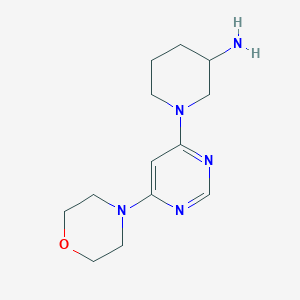 molecular formula C13H21N5O B1525105 1-[6-(Morpholin-4-yl)pyrimidin-4-yl]piperidin-3-amine CAS No. 1354963-45-3