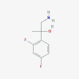 molecular formula C9H11F2NO B1525108 1-氨基-2-(2,4-二氟苯基)丙醇 CAS No. 1306830-94-3