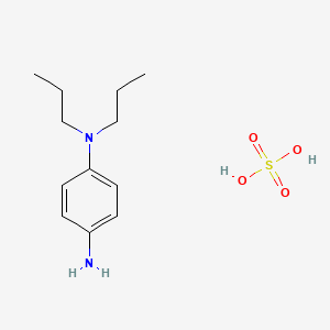 molecular formula C12H22N2O4S B15251080 N1,N1-Dipropylbenzene-1,4-diaminesulfate 