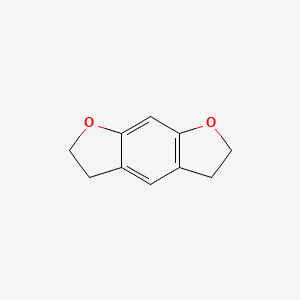 molecular formula C10H10O2 B15251083 2,3,5,6-tetrahydrofuro[3,2-f][1]benzofuran 