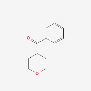 molecular formula C12H14O2 B1525114 4-Benzoyloxane CAS No. 639468-72-7