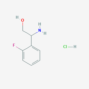 molecular formula C8H11ClFNO B1525115 2-Amino-2-(2-fluorophenyl)ethan-1-ol hydrochloride CAS No. 1311315-00-0