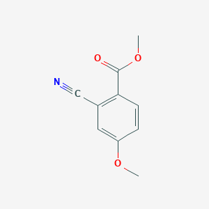 molecular formula C10H9NO3 B1525118 Methyl 2-cyano-4-methoxybenzoate CAS No. 22246-21-5