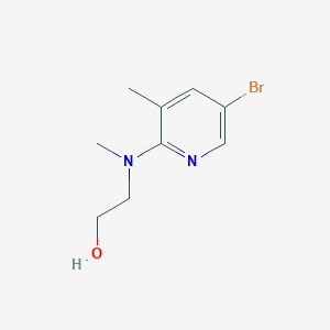 molecular formula C9H13BrN2O B1525120 2-[(5-Bromo-3-methyl-2-pyridinyl)(methyl)amino]-1-ethanol CAS No. 1220034-65-0