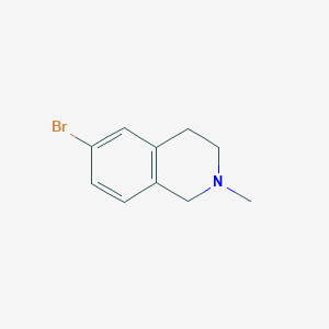 molecular formula C10H12BrN B1525124 6-溴-2-甲基-1,2,3,4-四氢异喹啉 CAS No. 59961-00-1