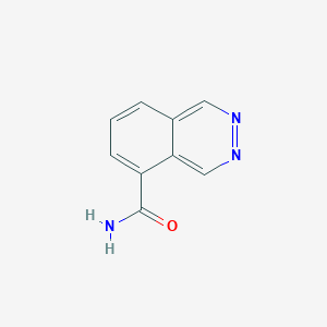 molecular formula C9H7N3O B15251253 Phthalazine-5-carboxamide 