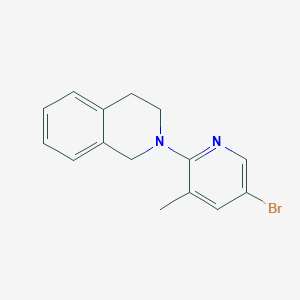 molecular formula C15H15BrN2 B1525129 2-(5-Bromo-3-methyl-2-pyridinyl)-1,2,3,4-tetrahydroisoquinoline CAS No. 1220030-64-7