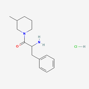 2-Amino-1-(3-methyl-1-piperidinyl)-3-phenyl-1-propanone hydrochloride