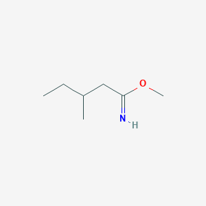 molecular formula C7H15NO B15251354 Methyl3-methylpentanimidate 