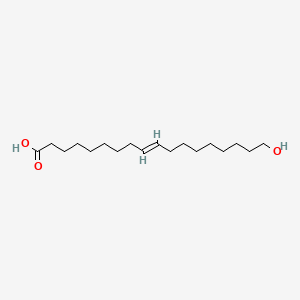 molecular formula C18H34O3 B15251379 18-Hydroxy-9-octadecenoic acid CAS No. 3329-38-2