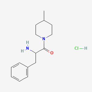 2-Amino-1-(4-methyl-1-piperidinyl)-3-phenyl-1-propanone hydrochloride