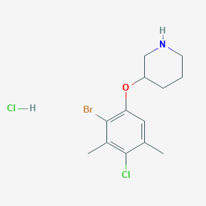 3-(2-Bromo-4-chloro-3,5-dimethylphenoxy)-piperidine hydrochloride