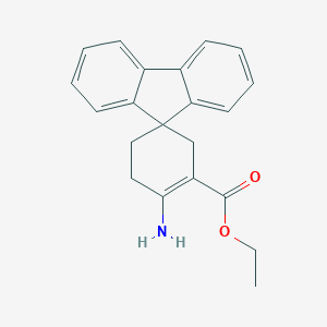 molecular formula C21H21NO2 B15251397 Ethyl 4-aminospiro[cyclohex-3-ene-1,9'-fluorene]-3-carboxylate CAS No. 6629-89-6