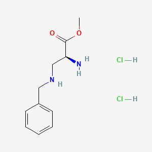 molecular formula C11H18Cl2N2O2 B15251417 (S)-Methyl 2-amino-3-(benzylamino)propanoate dihydrochloride 