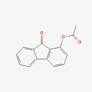 molecular formula C15H10O3 B15251485 9-Oxo-9h-fluoren-1-yl acetate CAS No. 7145-79-1