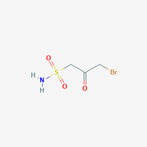 molecular formula C3H6BrNO3S B15251511 3-Bromo-2-oxopropane-1-sulfonamide 