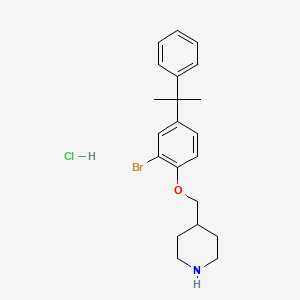 4-{[2-Bromo-4-(1-methyl-1-phenylethyl)phenoxy]-methyl}piperidine hydrochloride