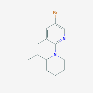 molecular formula C13H19BrN2 B1525155 5-Bromo-2-(2-ethylpiperidin-1-yl)-3-methylpyridine CAS No. 1220017-15-1