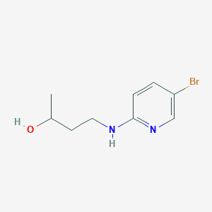molecular formula C9H13BrN2O B1525156 4-[(5-Bromo-2-pyridinyl)amino]-2-butanol CAS No. 1220037-49-9