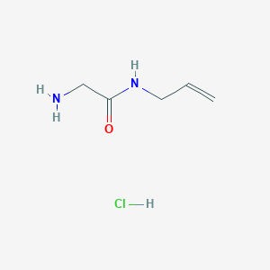 molecular formula C5H11ClN2O B1525158 N-Allyl-2-aminoacetamide hydrochloride CAS No. 1220029-74-2