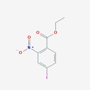 molecular formula C9H8INO4 B15251649 Ethyl 4-iodo-2-nitrobenzoate 