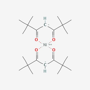 molecular formula C22H38NiO4 B15251655 Nickel(2+);2,2,6,6-tetramethylheptane-3,5-dione 