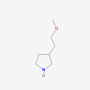 molecular formula C7H15NO B1525166 3-(2-Methoxyethyl)pyrrolidine CAS No. 1220035-58-4