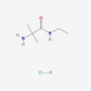 molecular formula C6H15ClN2O B1525168 2-Amino-N-ethyl-2-methylpropanamide hydrochloride CAS No. 1220039-29-1