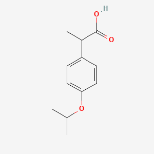 molecular formula C12H16O3 B15251680 2-(4-Isopropoxyphenyl)propanoic acid 