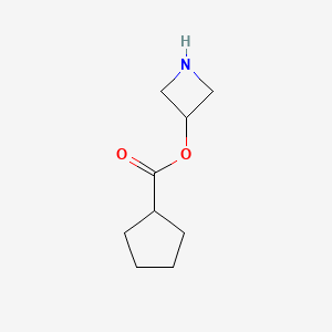 molecular formula C9H15NO2 B1525178 3-Azetidinyl cyclopentanecarboxylate CAS No. 1220021-42-0