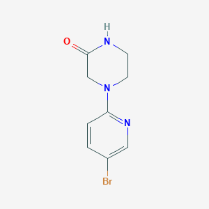 molecular formula C9H10BrN3O B1525179 4-(5-Bromopyridin-2-yl)piperazin-2-one CAS No. 1197235-94-1