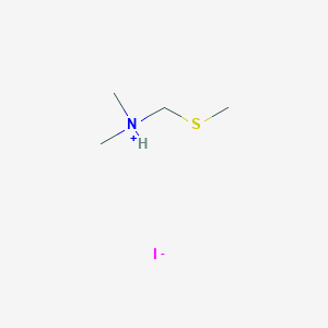 molecular formula C4H12INS B15251832 N,N-Dimethyl-1-(methylthio)methanaminium iodide 