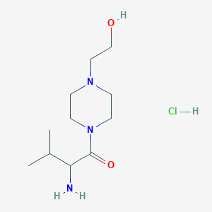 2-Amino-1-[4-(2-hydroxyethyl)-1-piperazinyl]-3-methyl-1-butanone hydrochloride