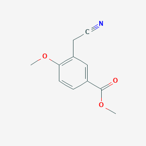 molecular formula C11H11NO3 B15251872 Methyl 3-(cyanomethyl)-4-methoxybenzoate CAS No. 92288-32-9