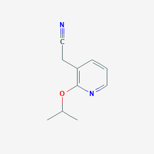 molecular formula C10H12N2O B15251876 2-(2-Isopropoxypyridin-3-yl)acetonitrile 